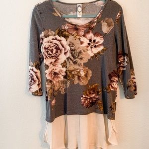 Floral sweater